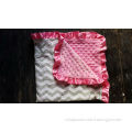 pink Chevron Minky Blanket Minky Baby Blanket Floor blanket, nap blanket, crib blanket, car blanket stroller blanket